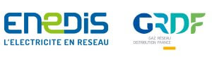 Distribué par les réseaux de Enedis et GRDF.